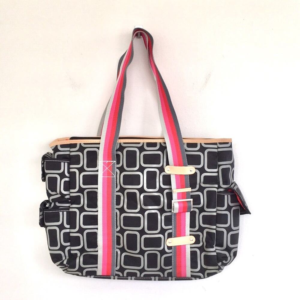 Copied - Merona large tote bag in EUC cool design lined